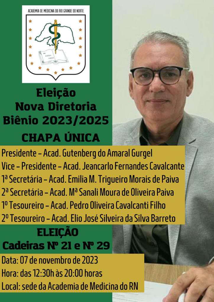 Eleição Nova Diretoria – Biênio 2023-2025